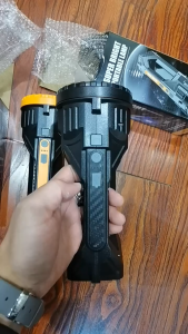 searchlight long range 220v heavy duty high-power waterproof super bright portable USB rechargeable with built in battery powerful torch COB side light Multi-purpose Outdoor emergency work light hiking camping security guard flashlights heavy duty