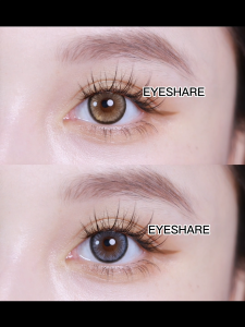 【Grade 0.0~-10.00】DIAMOND Gray Contact Lens 2pcs/1pair Brown Color Contact Lenses Make Up Lense