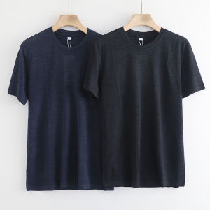Áo Thun Nam Tay Ngắn Mùa Hè Cổ Tròn Rộng Rãi Thường Ngày Đơn Giản Đa Năng Nửa Tay Áo Phong Cách Hàn Quốc Thời Trang Thường Ngày