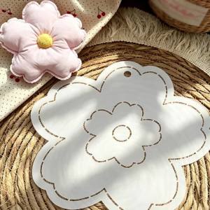 YOMDID 1pc Chubby Fabric Flower Pillow Sewing Template DIY Flower Pattern Quilting Stencil Patchwork Template In Two Sizes