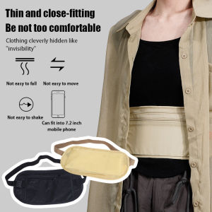 SEHENA 1PC phổ thể thao eo túi tiền vành đai cho du lịch phụ nữ và nam giới mỏng ẩn Ví du lịch điện thoại di động chống trộm Túi