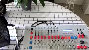 บอร์ดควบคุมไฟเวที DMX 512 ควบคุมไฟพาร์ 240 DMX - Controller Stage Lighting พร้อมจอ จอ LCD