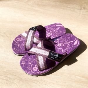 Taiwan Womens Slippers Purple Flats Womens Summer Sandals Outdoor Non-Slip Abrasion Resistant Slippers