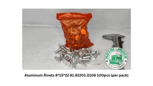 100pcs (per pack) High Quality Solid Rivets Stainless Steel Aluminum Rivets 8x15x22 81.92201.0106