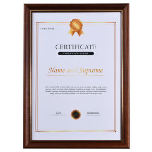 Modern Simple Style Solid Wood Picture Frame for Hanging Wall A3 A4 Size Business License Certificate Frame Decorative Item