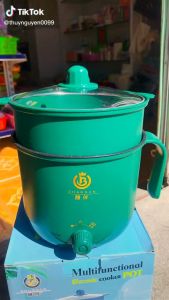 Nồi đa năng mini Shanban có thể dùng cho hấp và ăn lẩu đều được Nồi mini đa năng với thiết kế nhỏ gọn tiện lợi - BUMSTORE