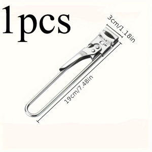 1pc New Non-slip Stainless Steel Can Opener Adjustable Bottle Opener Adjustable Multifunctional Stainless Steel Can Opener
