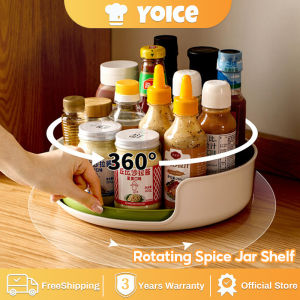 Yoice 360° Rotating Spice Rack: A Multi-Functional Turntable Rack & Kitchen Fridge Organizer