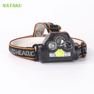Nataku ไฟฉายคาดศีรษะ LED คาดหัว ไฟคาดหัว ไฟส่องสัตว์ มีระบบเซ็นเซอร์ ปรับเปลี่ยนไฟได้หลายโหมด