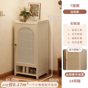 Home Entrance Small Non-wooden Shoe Cabinet Space-Saving Middle-Aged Style Doorway Shoe Storage Rack Family Use Shoe Stand