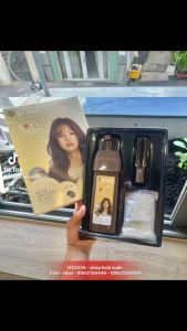 Dầu gội nhuộm tóc Bi bop 3D màu Nâu Vàng Nhạt chiết xuất từ thiên nhiên chai 60ml - HX2226
