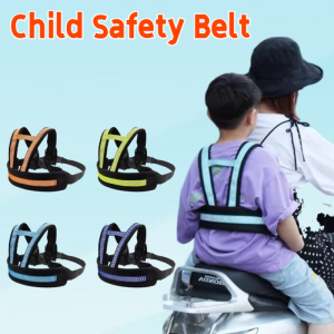 Child Safety Belt Adjustable Child Protection and Anti Fall Straps for Electric Vehicles and Motorcycles