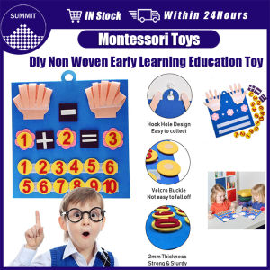 Montessori Childrens Busy Board Felt Finger Numbers Math toys Counting toys Early Learning Toys
