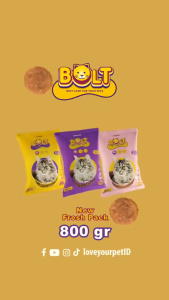 BOLT Adult Tuna Salmon 400g Repack / 800g Freshpack Makanan Kucing