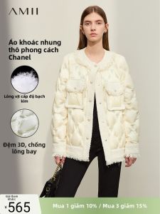 Áo Khoác Bông Kiểu Tweed Thô