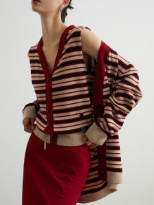 Casual & Elegant Stripe Knit 2-Piece Set Women
