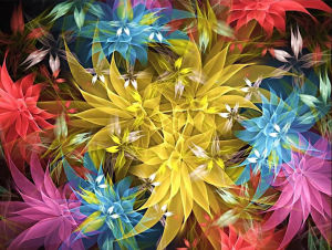 Colorful Flowers Abstract Artwork Jigsaw Puzzle 500/1000/1200/2000PCS Stress Relief Puzzle Wall Art Decor Gift