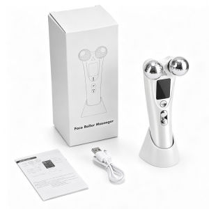 Hailicare | EMS Face Massager Roller with Red Light 8 Modes Vibration Microcurrent Facial V Lifting Massage Devices Beauty Skin Care Tool