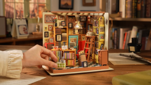 📚 Funtory 📚 พร้อมส่ง EN.ver บ้านตุ๊กตา DIY ห้องสมุด Sams Study ของเล่น ของขวัญ Rolife DG102