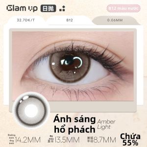 GLAM UP | Mắt Kính áp Tròng Dùng Một Lần Đường Kính Lớn Màu Xanh Nước 10 Cái