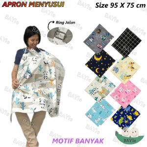 BAYIe - Apron Cover Celemek Ibu Menyusui 2 in 1 + Cover Stroller Nursing Cover Baby Multifungsi Size 75 X 95 CM