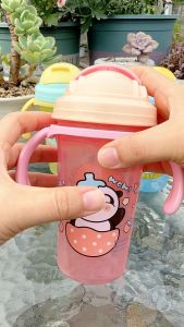 HIPPOLAND Botol Minum Anak Sekolah Karakter Botol Minum Sedotan Anak 300ML Training Cup Anak Bayi 461