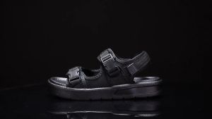 Men s Korean Casual Summer Comfort Platform Cross Tied Flat Sandals (2strap)