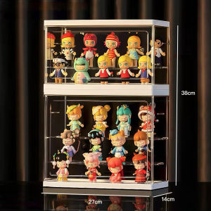 Tủ Trưng Bày Acrylic Trong Suốt Chống Bụi Tủ Đựng Đồ Chơi Blind Box Nhiều Lớp Kích Thước Nhỏ Gọn Đồ Trang Trí Phòng Khách