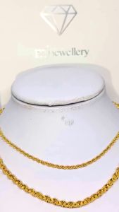MJ Jewellery 916/22K Gold Hollow Sunflower Necklace R029