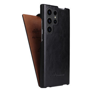 New Luxury Ultrathin Solid Color Leather Flip Phone Case For Samsung S25 Ultra Plus S23 S22 S24 Ultra Plus Shockproof Back Cover