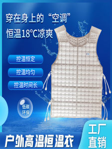 Cooling Vest Ice Vest Style Fan Heat Insulation Standard Fit round Neck Youthful Summer Air Conditioning Clothing Temperatures