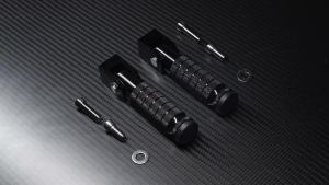 JFGRACING | Footpegs Rear Passenger Foldable Foot Pegs Footrests M8 For Ridstar Q20 E-Bike Electric Dirt Bike Motorcycles Parts CNC