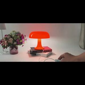 Mushroom Table Lamp PC 3 Lighting Modes Wire Controlled Switch LED Light Modern Lighting Atmosphere Decorate Night Light
