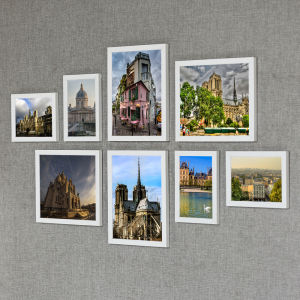 Nordic Style Photo Wall Decorations Grid Frame Wall Hanging Pictures Room Decoration Popular Wall Arrangement No Punching Required