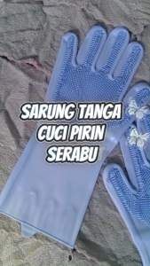 (BISA COD)Sarung Tangan Cuci Piring Silikon Sarung Tangan Latex Karet Gerigi /Sarung Tangan Wastafel