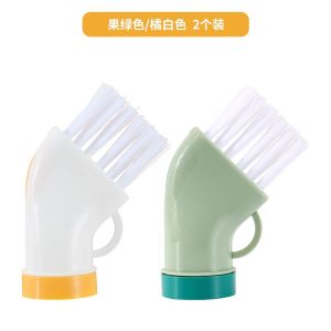 Bàn Chải Vệ Sinh Đa Năng Không Có Góc Chết Có Thể Kết Nối Với Chai Nước Khoáng Dùng Để Vệ Sinh Ướt Và Khô Đầu Phẳng