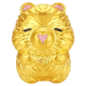 Gold Guinea Pig Charm Beads