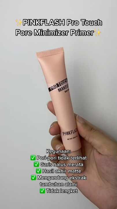 PINKFLASH Pro Touch Pore Minimizer Primer Matte Poreless Smooth Fine Line Soft-focus Blurring Mattifying