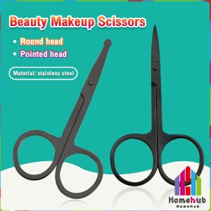 Homehub Stainless Steel Manicure & Nose Hair Scissors with Round Tip for Safe & Sharp Trimming