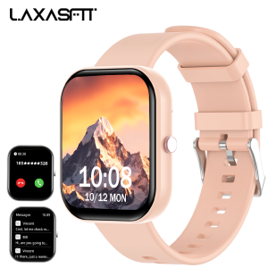 LAXASFIT 2025 New Smart Watch Men Women Fitness Tracking Pedometer Heart Rate Sleep Monitoring IP68 Waterproof Smart Watch
