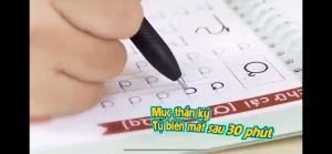 Vở luyện viết chữ số đẹp tự xóa bộ 3 vở luyện viết nét cơ bản tự xóa cho bé