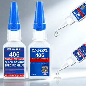 Loolifl Instant Super Glue Quick Dry Low Whitening Multi Material Repair Glue for Plastic Rubber Metal Wood Ceramic DIY Craft
