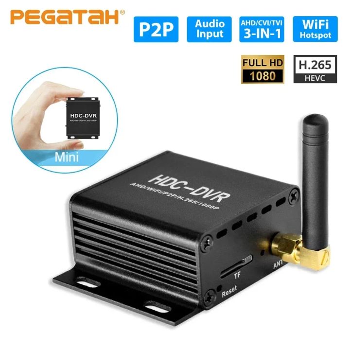 Mini AHD DVR 1080P Video Recorder 3 In 1 AHD CVI TVI 128GB Card Dvr