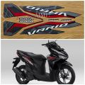 V22H STIKER STRIPING MOTOR VARIO 125 2022 HITAM SPORTY BLACK. 