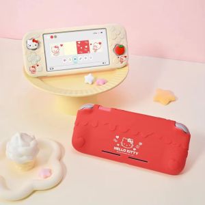 Bộ Vỏ Bảo Vệ Nintendo Switch Lite - Hello Kitty Kuromi Cinnamoroll Thiết Kế Anime Vỏ Silicon Mềm Quà Tặng Dành Cho Người Hâm Mộ