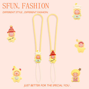Adorable Starman Silicone Wristband Phone Strap Keychain Camera Accessory Bad Temper Cute Earphone USB Flash Drive Chain