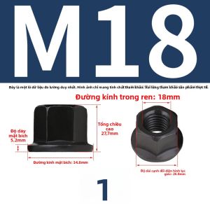 BAIRUITE | Đai Ốc Lục Giác Cao Áp Có Mào