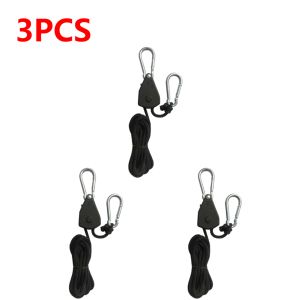 20-2PCS 1.6M Rope Pulley 1/8 Lift Pulley Lifting Pulley Hook Canoe Boat Bow Stern Rope Sky Curtain Tent for Outdoor Camping