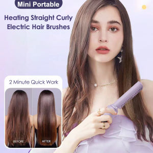 Portable Wireless Ionic Hair Straightening Comb No Damage To Hair Straightener And Curling Dual-purpose Hair Styling Tool