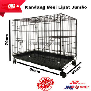 kandang kucing/ kelinci lipat jumbo murah ukuran 90x60x70